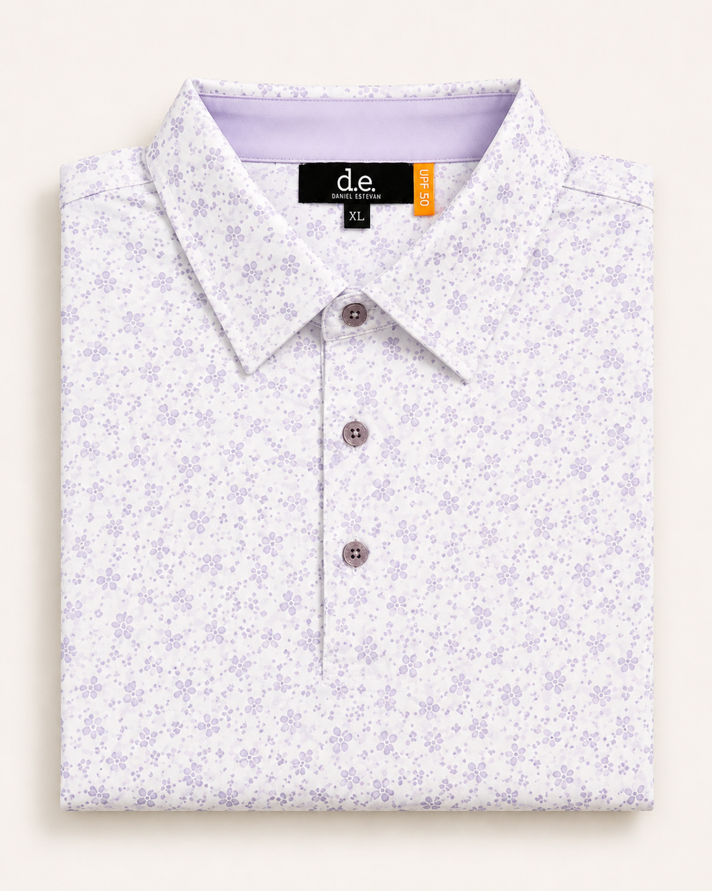 Lavender Floral Suave Polo