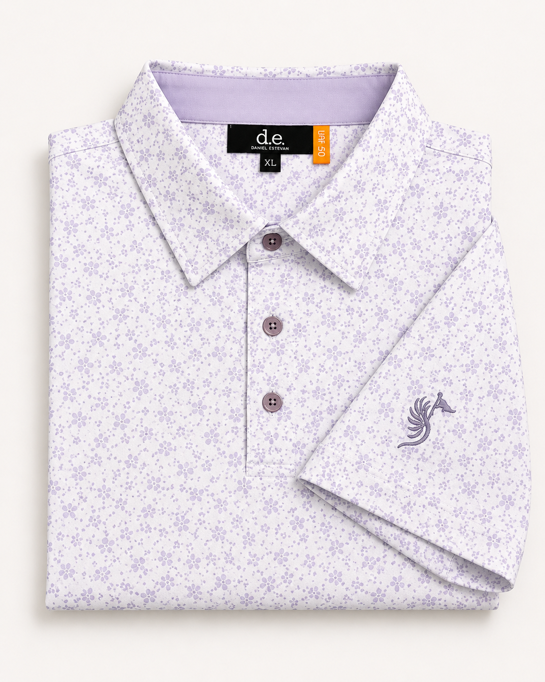 Lavender Floral Suave Polo