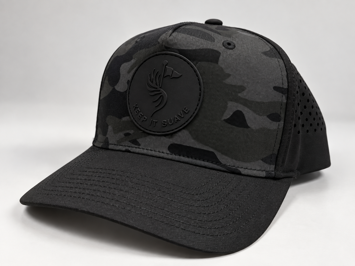 Suave Black Camo Hat