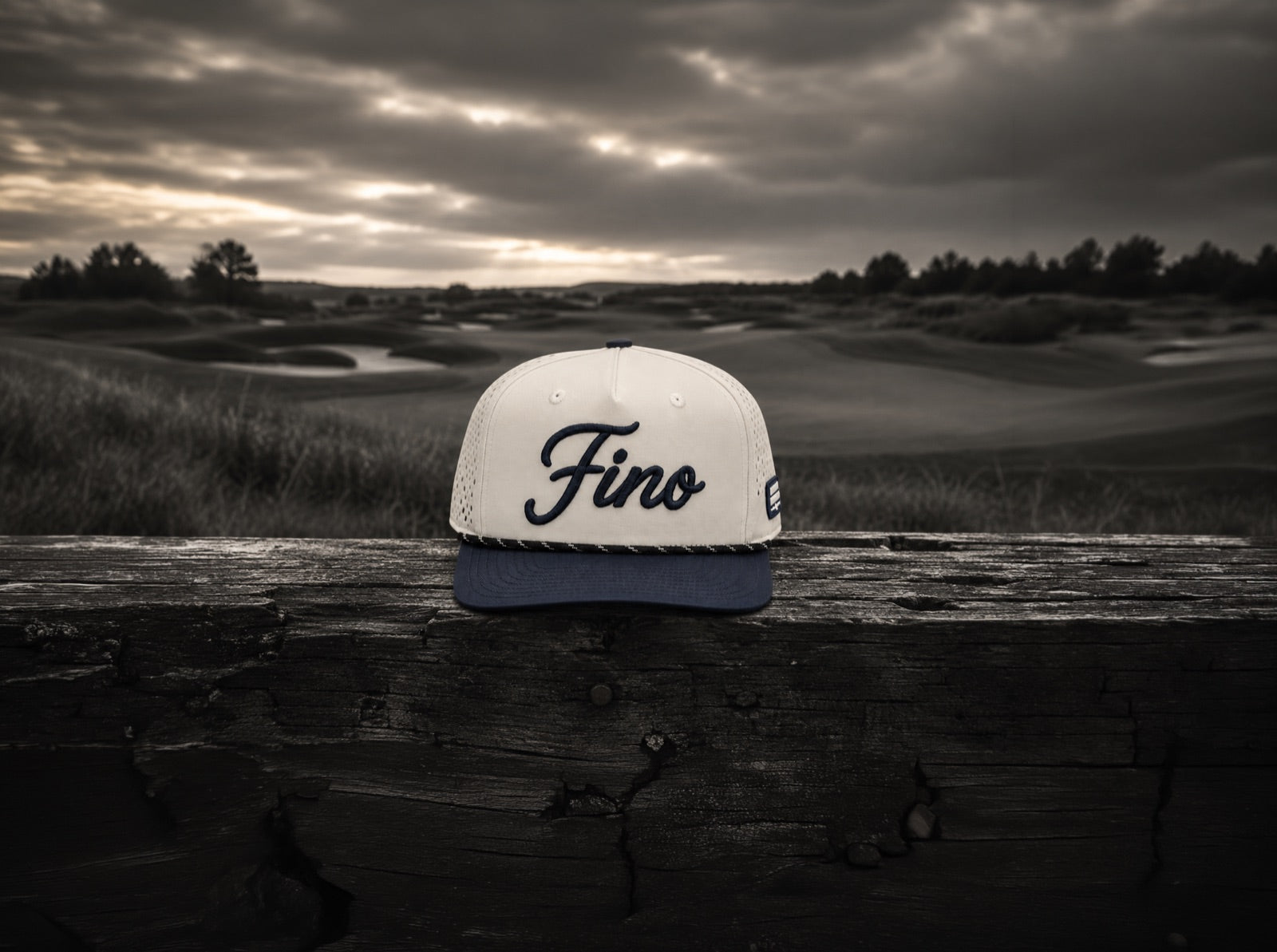Fino hat overlooking a golf course